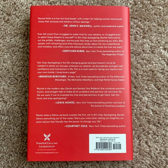 Girl Stop Apologizing Rachel Hollis Hardcover Book - Picture 3 of 5